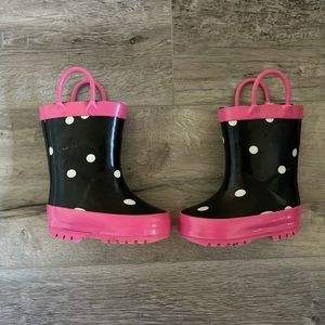 ❌SOLD❌ Toddler Girl Polka Dot Rubber Boots
